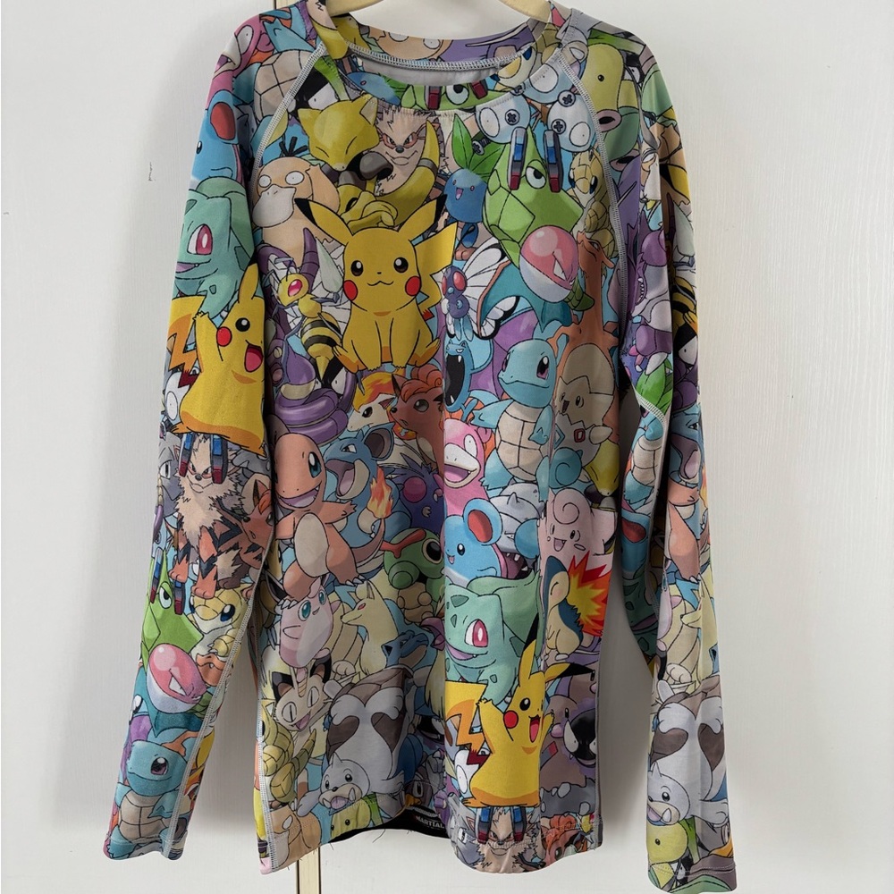 Colorful Pokemon Graphic Long sleeve Water shirt XS Kids Martial Summer Outdoor